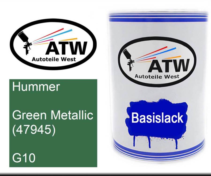 Hummer, Green Metallic (47945), G10: 500ml Lackdose, von ATW Autoteile West.